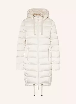 Стеганое пальто с драгоценными камнями monari, кремовый