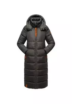 Стеганое пальто с хрустальным цветком NAVAHOO, антрацит