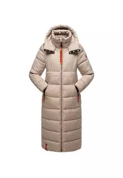 Стеганое пальто с хрустальным цветком NAVAHOO, тауп