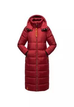 Стеганое пальто с хрустальным цветком NAVAHOO, цвет Blood Red