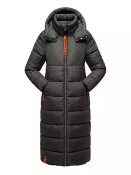 Стеганое пальто с хрустальным цветком Navahoo, серый