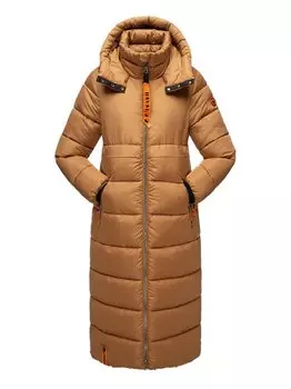Стеганое пальто с хрустальным цветком Navahoo, коричневый