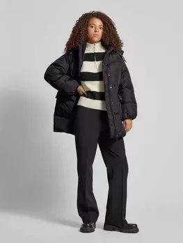 Стеганое пальто с капюшоном Levi's, черный