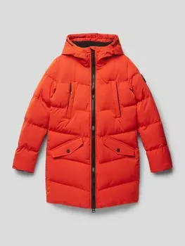 Стеганое пальто с капюшоном модель "Айсе" CARS JEANS, красный