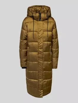 Стеганое пальто с капюшоном модель «JULINA2» khujo, горчичный