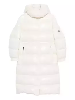 Стеганое пальто с капюшоном MONCLER, нейтральный