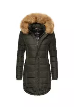 Стеганое пальто с папайей NAVAHOO, оливковый