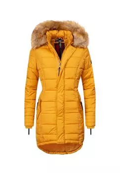 Стеганое пальто с папайей NAVAHOO, желтый