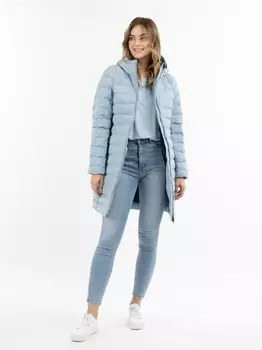 Стеганое пальто с подкладкой Dreimaster, голубой