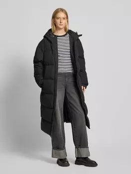 Стеганое пальто с пришитыми этикетками Karo Kauer, черный