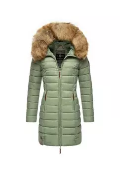 Стеганое пальто с розовым узором MARIKOO, цвет Smokey Mint
