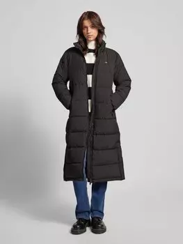 Стеганое пальто с воротником-стойкой Tommy Jeans, черный