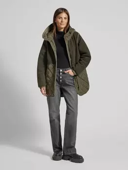 Стеганое пальто с застежкой-кнопкой Fuchs Schmitt, хаки