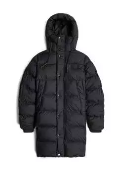 Стеганое пальто с завязкой и фирменной нашивкой G-Star Raw, черный