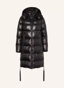 Стеганое пальто со съемным капюшоном и утеплителем Dupont Sorona. Darling Harbour, черный