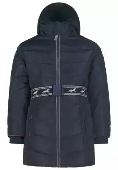 Стеганое пальто СОЛЬ И ПЕРЕЦ, с модным поясом Salt And Pepper, синий