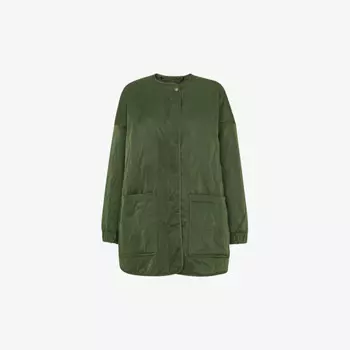 Стеганое пальто свободного покроя из переработанного полиэстера Esther Whistles, хаки
