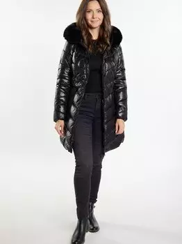 Стеганое пальто Usha, черный