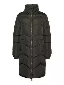 Стеганое пальто Vero Moda, темно-зеленый