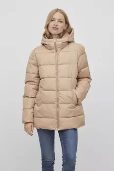 Стеганое пальто Vila, серый