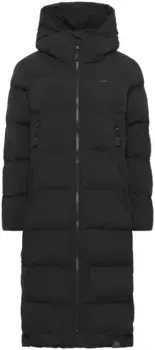 Стеганое пальто в стиле рэгвир "ПАТРИЗ", ДЛИННОЕ ПАЛЬТО Ragwear, черный