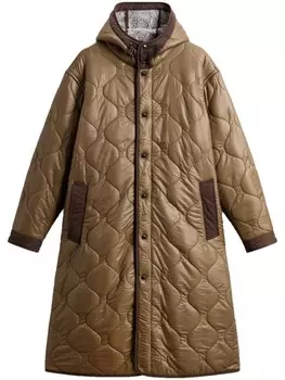 Стеганое пальто Woolrich, нейтральный цвет