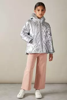 Стеганое пальто Ян Reiss, серебряный