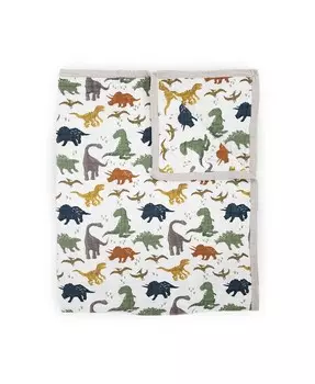 Стеганое плед унисекс из хлопкового муслина Little Unicorn - для малышей, коричневый