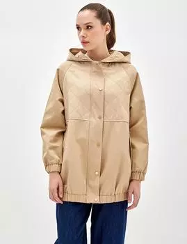 Стеганое полупальто Бежевое Kayra