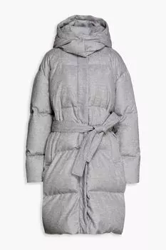 Стеганое пуховое пальто Celida из фланели из смесовой шерсти JOSEPH, серый