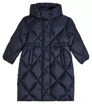 Стеганое пуховое пальто Il Gufo, синий