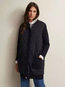 Стеганое вязаное пальто Zadie Phase Eight, темно-синий