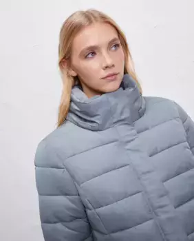 Стеганое женское пальто с капюшоном и подкладкой Easy Wear, цвет Cerleo