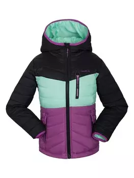 Стеганя куртка Kamik, цвет schwarz/trkis/lila
