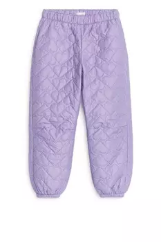 Стеганые брюки Arket, фиолетовый