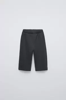 Стеганые брюки ZARA, сталь
