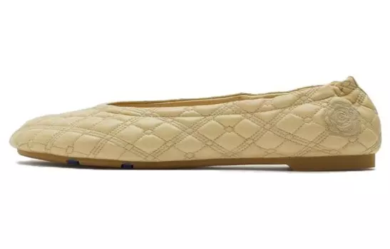 Стеганые кожаные балетки Burberry