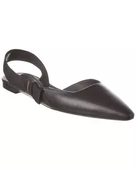 Стеганые кожаные балетки Ferragamo Vara Salvatore Ferragamo, черный