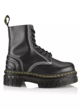 Стеганые кожаные ботинки Audrick 8I Dr. Martens, черный
