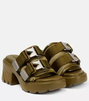 Стеганые мюли Flash Bottega Veneta, зеленый