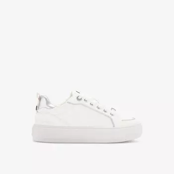 Стеганые низкие кроссовки из искусственной кожи Kingly Kg Kurt Geiger, белый