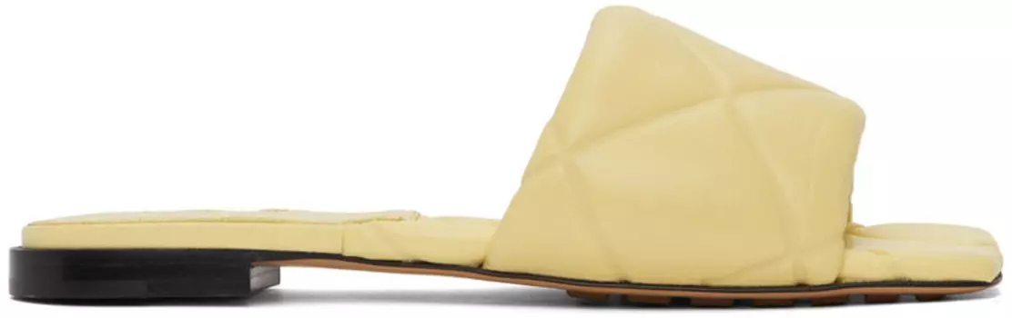 Стеганые сандалии Lido с тиснением Off-White Bottega Veneta