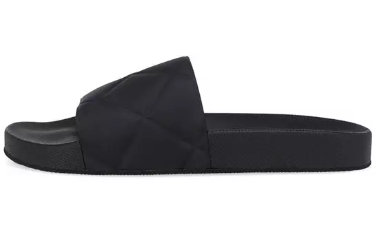 Стеганые шлепанцы Bottega Veneta черные