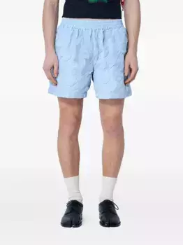 Стеганые шорты Walter Van Beirendonck, синий