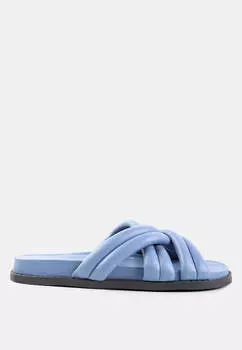 Стеганые туфли-слайдеры tora на бретелях London Rag, синий