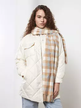 Стеганые женские пальто с длинным рукавом и воротником-стойкой LCW Modest