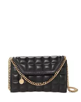 Стеганый эко коврик через плечо Falabella Mini через плечо Stella McCartney, цвет Black