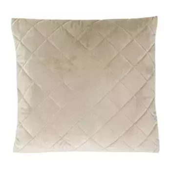 Стеганый бархатный чехол для подушки Frette из полиэстера, естественный