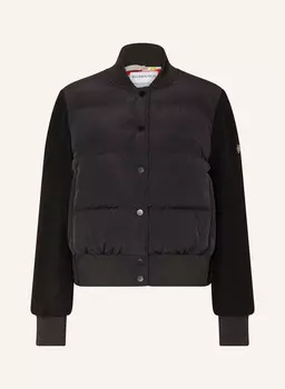 Стеганый блузон Joan из разных материалов Blonde No.8, черный
