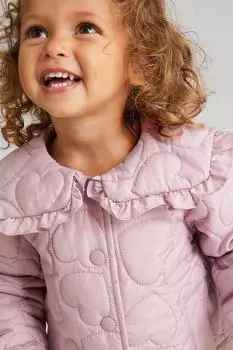 Стеганый бомбер Baby Heart Monsoon, фиолетовый